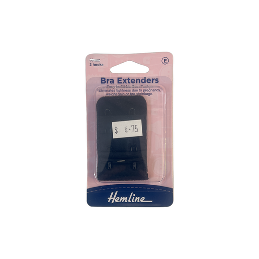 Bra Extenders 38mm Black Hemline