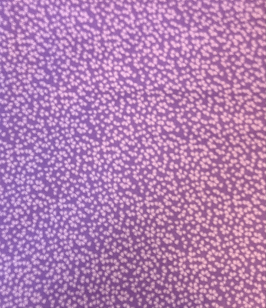 100% Cotton Fabric Purple Spots