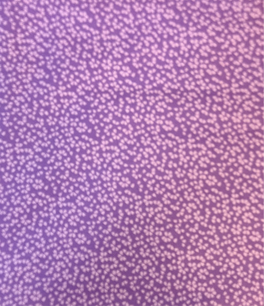 100% Cotton Fabric Purple Spots