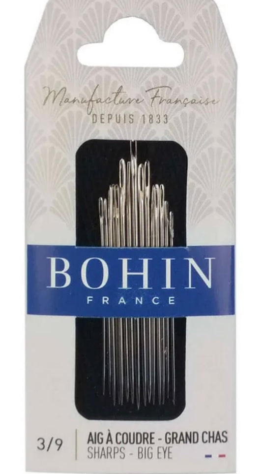 Bohin Big Eye Sharp 3/9 Needles