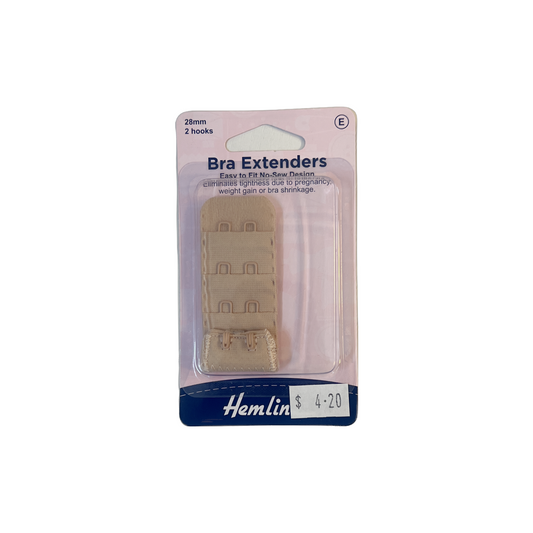 Bra Extenders 28mm Nude Hemline