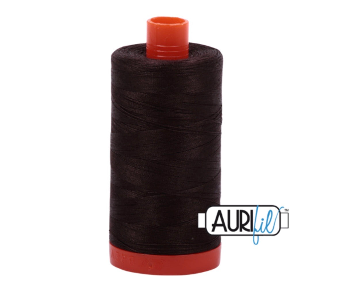 Aurifil Thread Colour 1130 Very Dark Bark