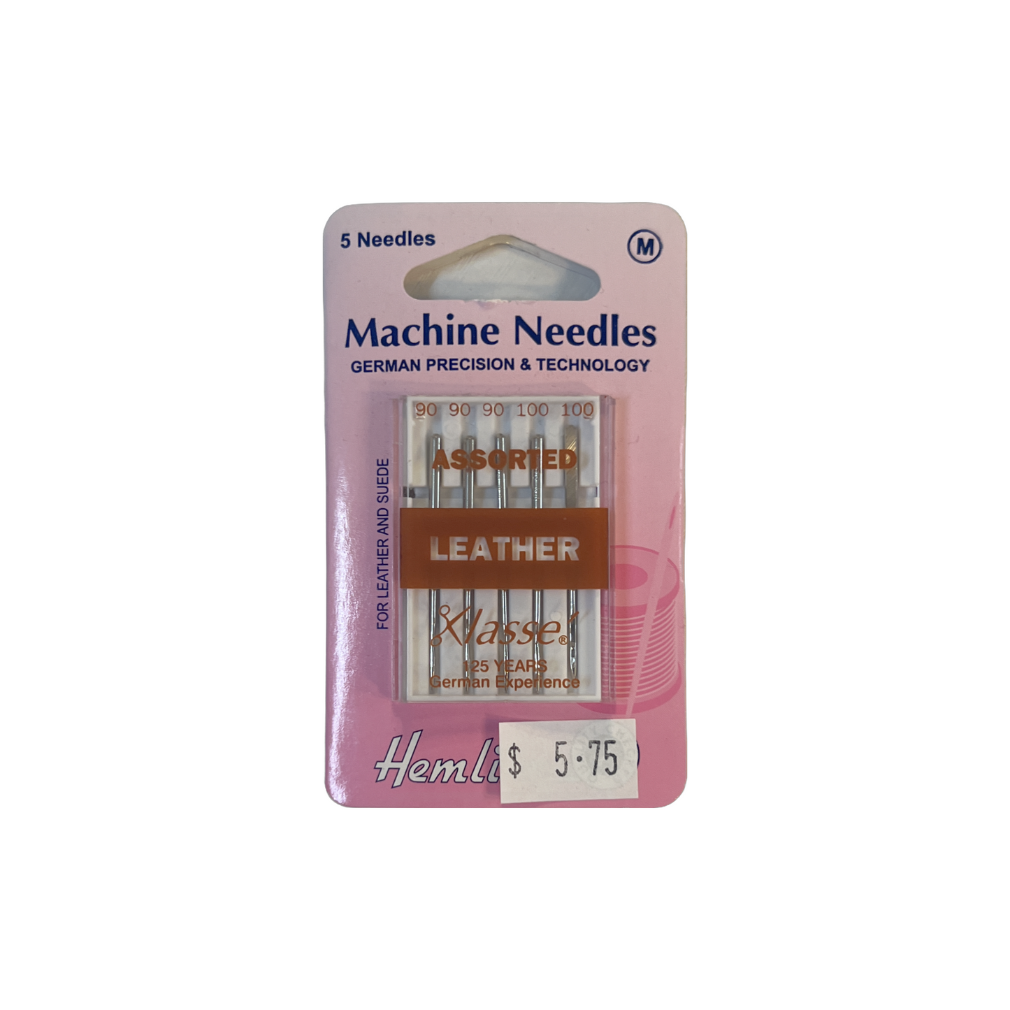 Hemline Assorted Chisel Point Leather Sewing Machine Needles