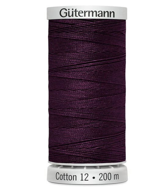 Gütermann 1189 Very Dark Grape Cotton 12